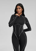 Catsuit mit Konturnaht - Slimoa Boutique