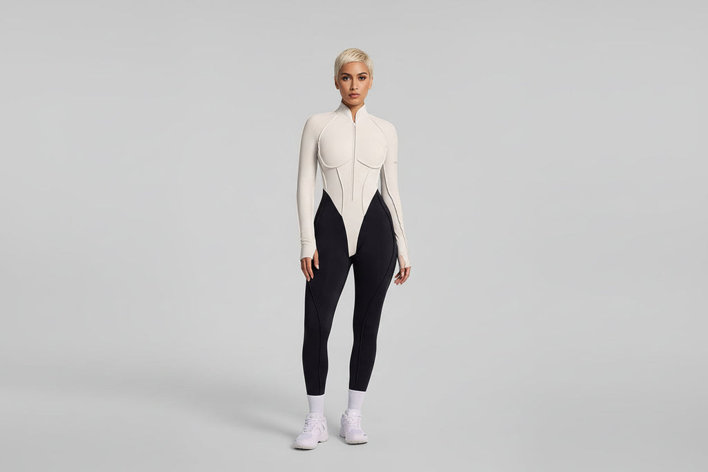 Two-Tone Full-Length Catsuit - Slimoa Boutique