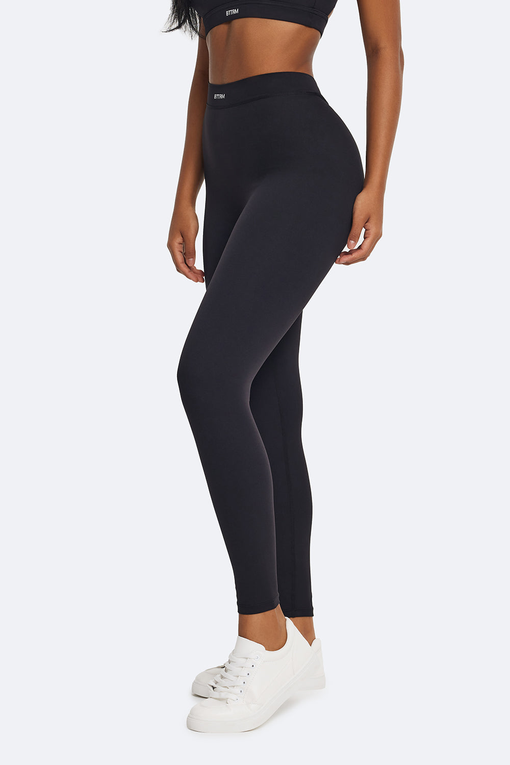 Ruched High-Waist Leggings - Slimoa Boutique
