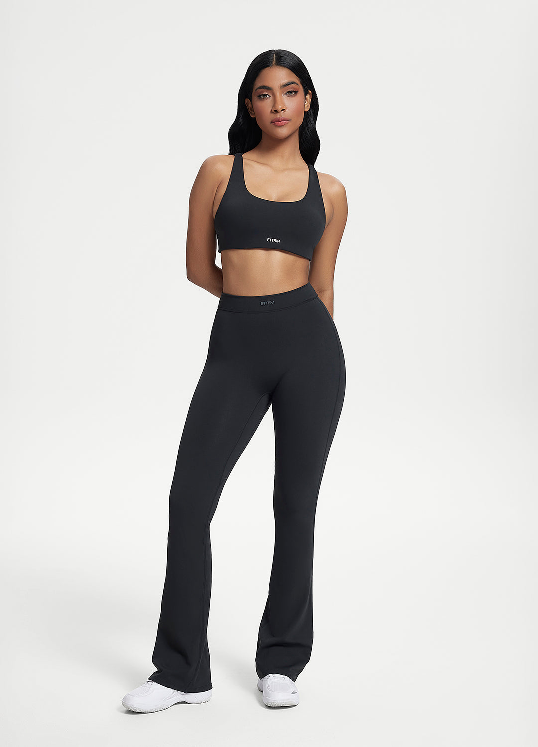 Flared Leggings mit Scrunch Back - Slimoa Boutique