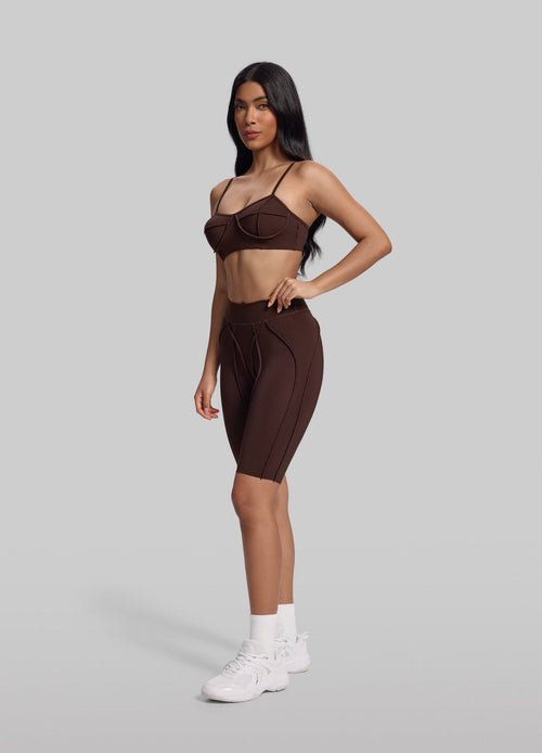 Bike Shorts mit Konturnaht - Slimoa Boutique