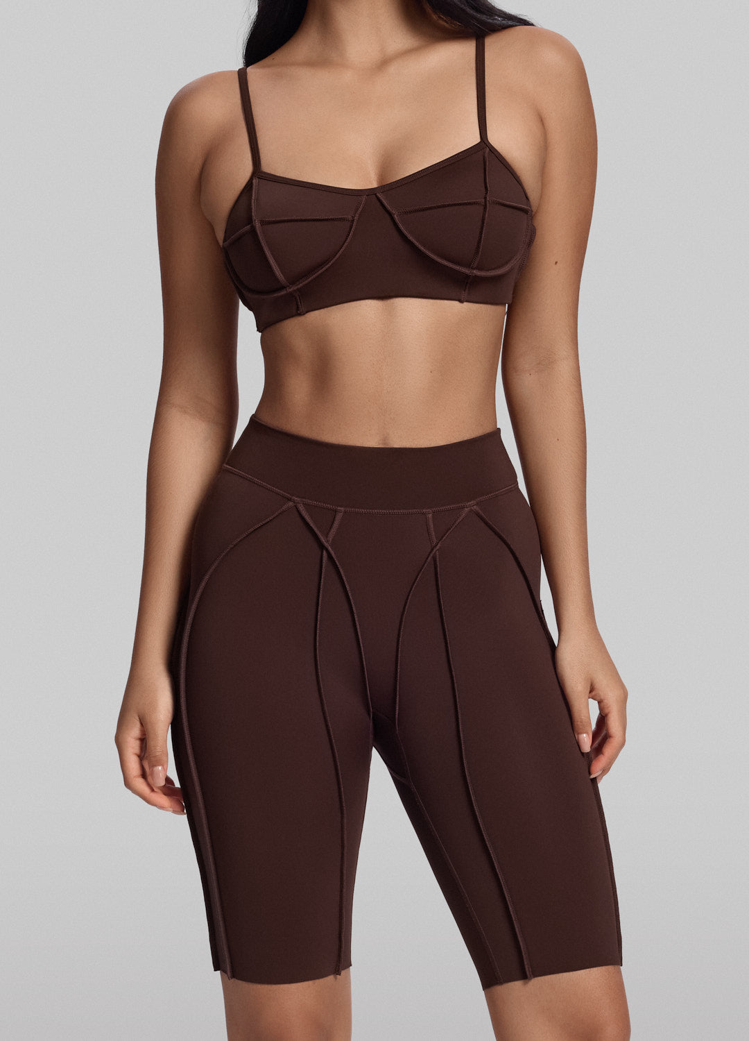 Bike Shorts mit Konturnaht - Slimoa Boutique