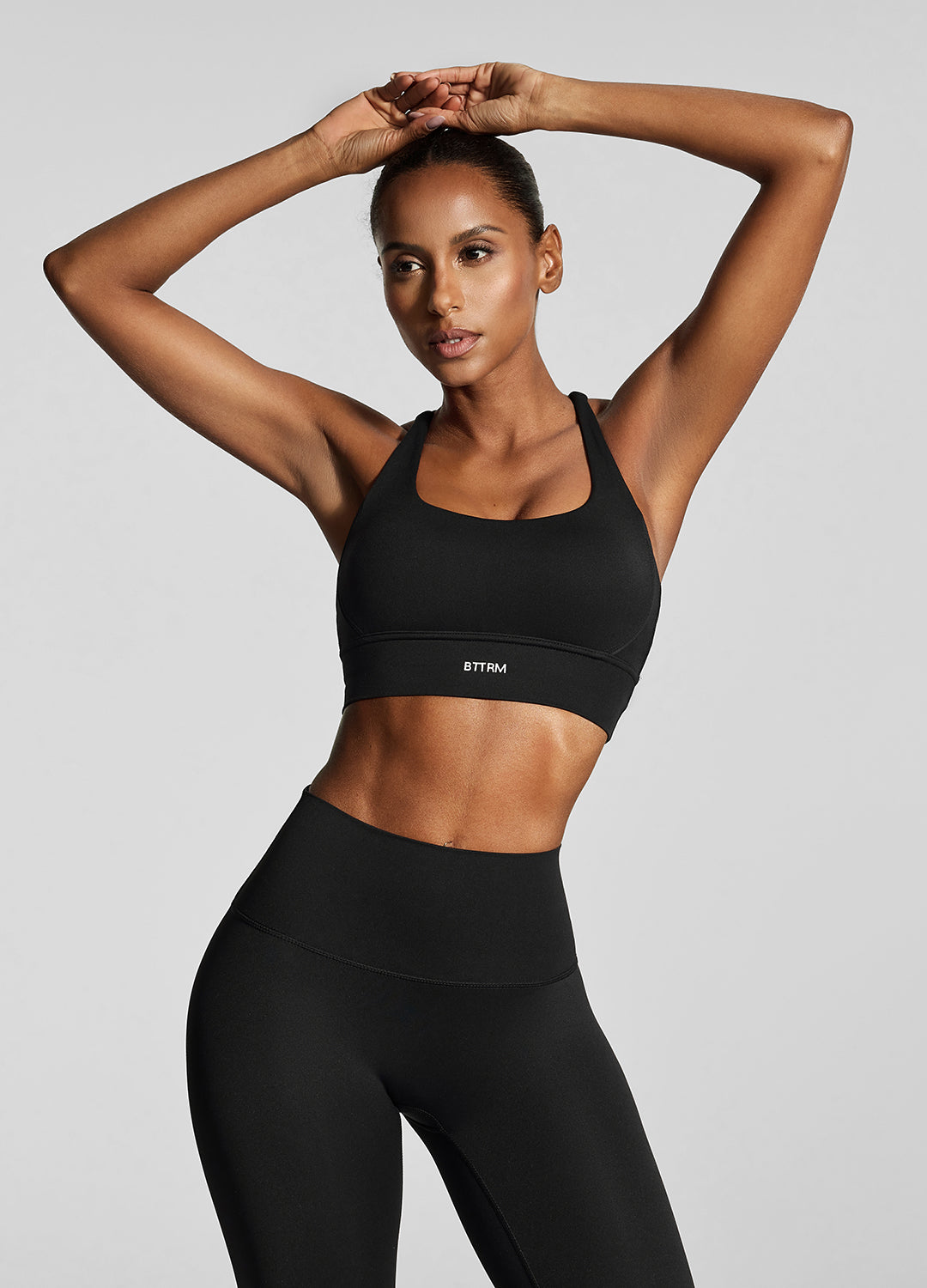 Strappy Back Top in Jet Black - Slimoa Boutique