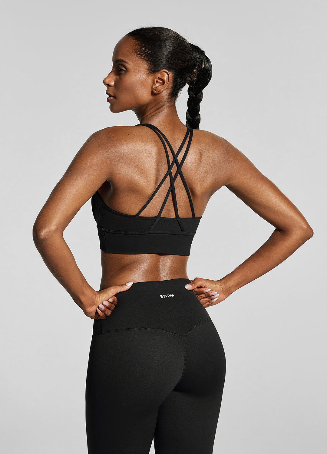 Strappy Back Top in Jet Black - Slimoa Boutique