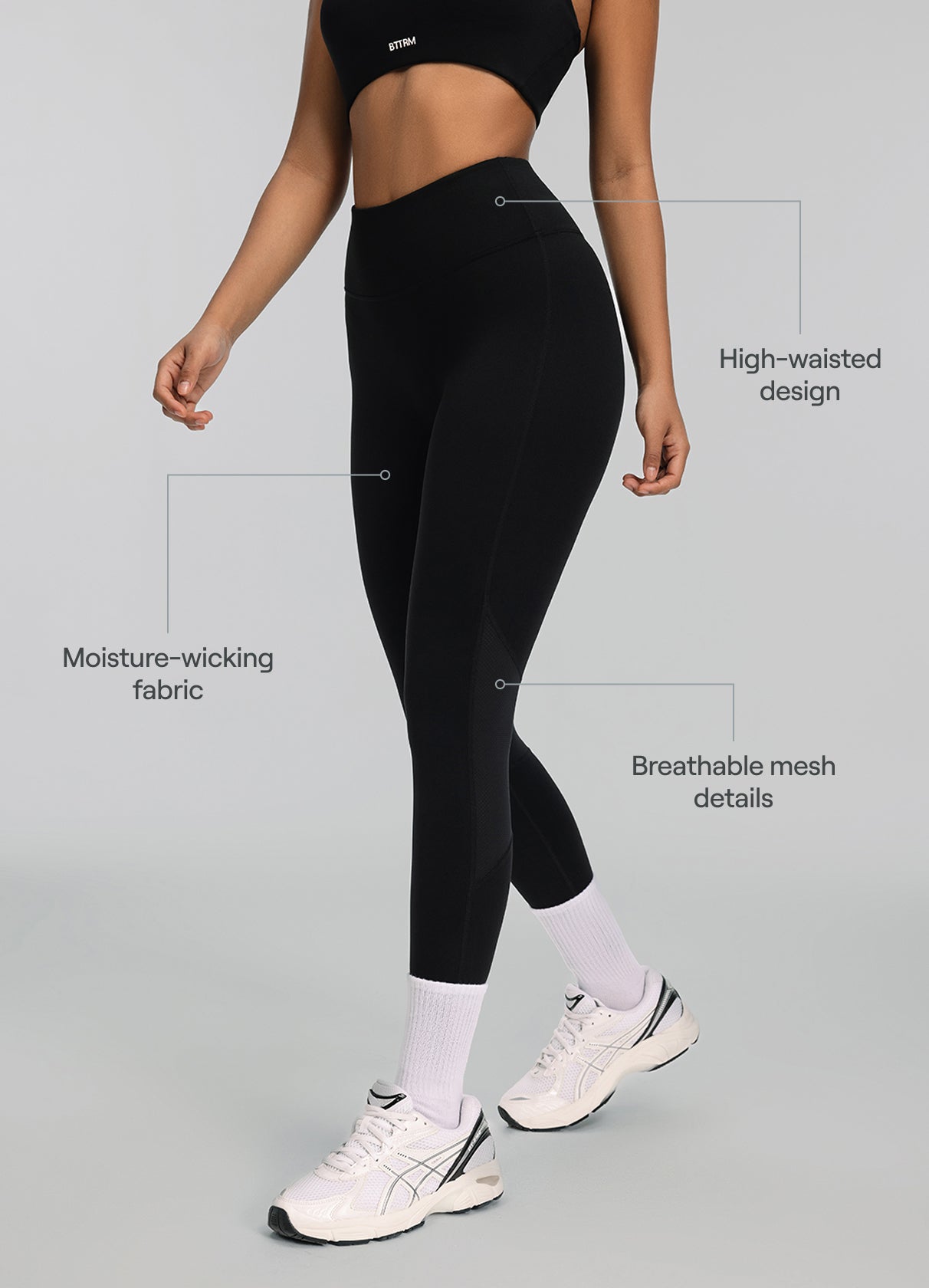 High-Impact Mesh Leggings - Slimoa Boutique