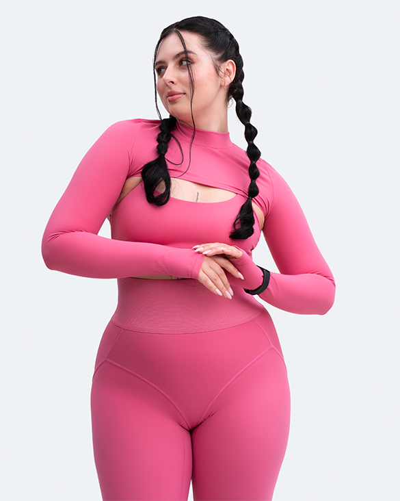 Longsleeve Crew Neck Shrug - Slimoa Boutique