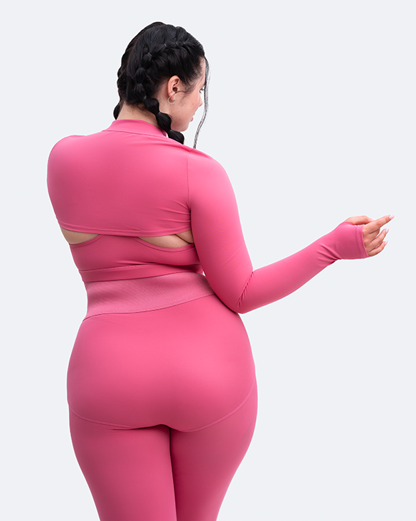 Longsleeve Crew Neck Shrug - Slimoa Boutique