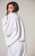 Oversized Quarter Zip - Slimoa Boutique
